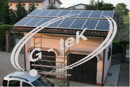 uno dei tipici impianti Tetti Fotovoltaici a Modena