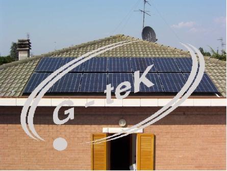 impianto Fotovoltaico con un'integrazione architettonica (parziale)